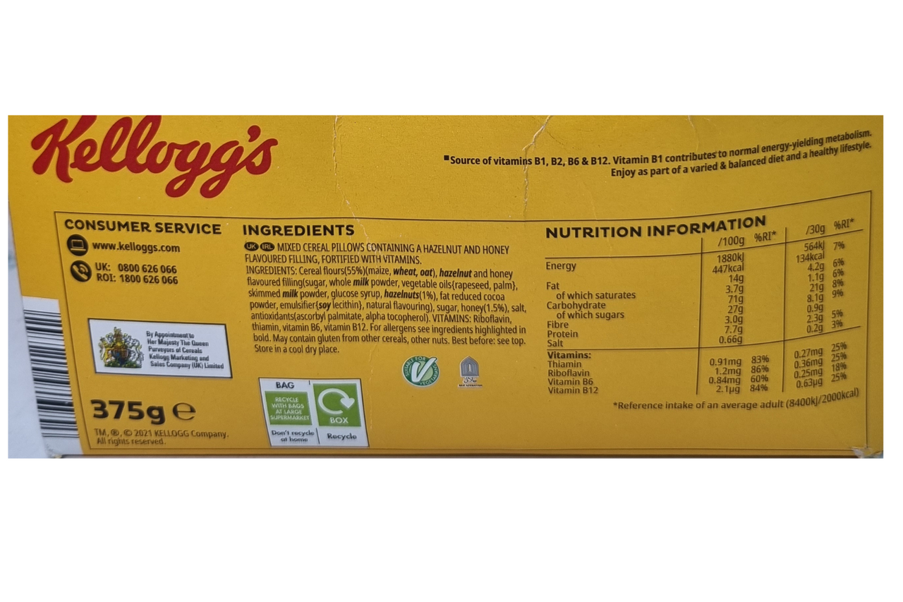 Kellogg's Crunchy Nut Bites Honey and Nut Flavour 375g Best